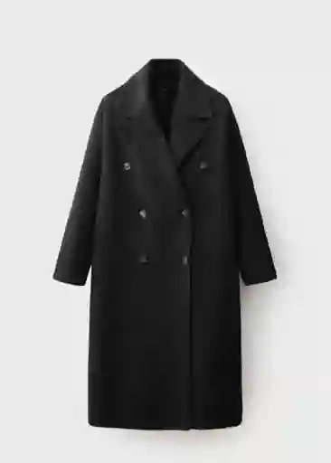Abrigo Picarol Negro Talla XS Mujer Mango