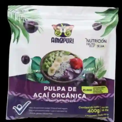 Pulpa de Açaí Orgánica 400 Gramos