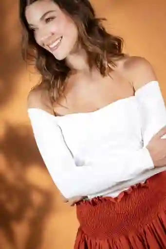 Top Amalfi Color Blanco Crudo Talla M Ragged
