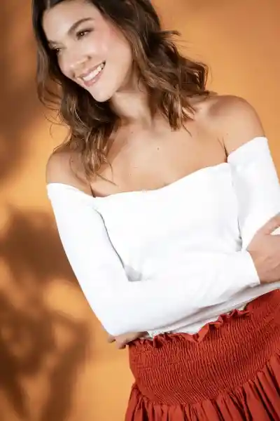 Top Amalfi Color Blanco Crudo Talla M Ragged