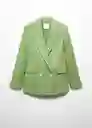 Blazer Americana Tempoli Verde Talla L Mujer Mango