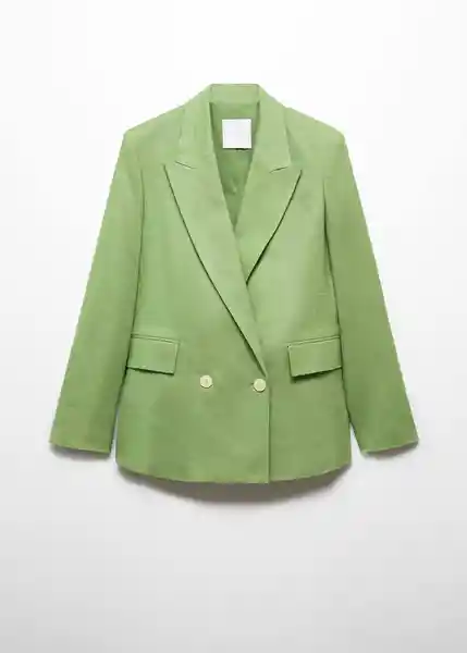 Blazer Americana Tempoli Verde Talla L Mujer Mango