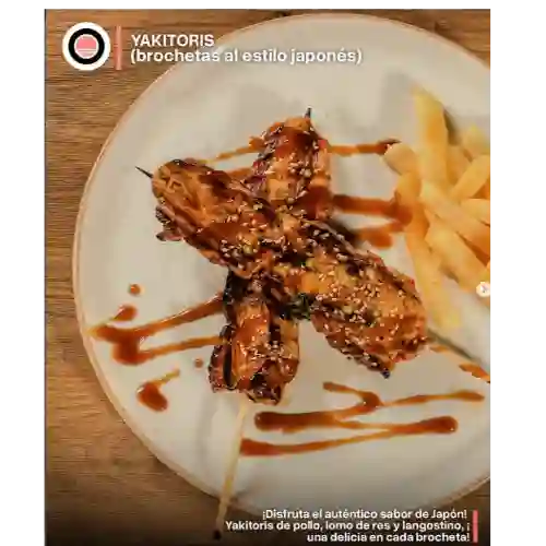 Yakitoris de Pollo