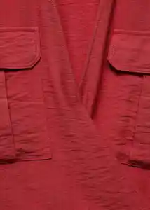 Vestido Maria Rojo Talla L Mujer Mango
