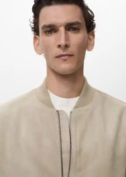 Chaqueta Bero Gris Talla L Hombre Mango