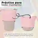 Miniso Bolsa Telescópica de Color Sólido Rosa