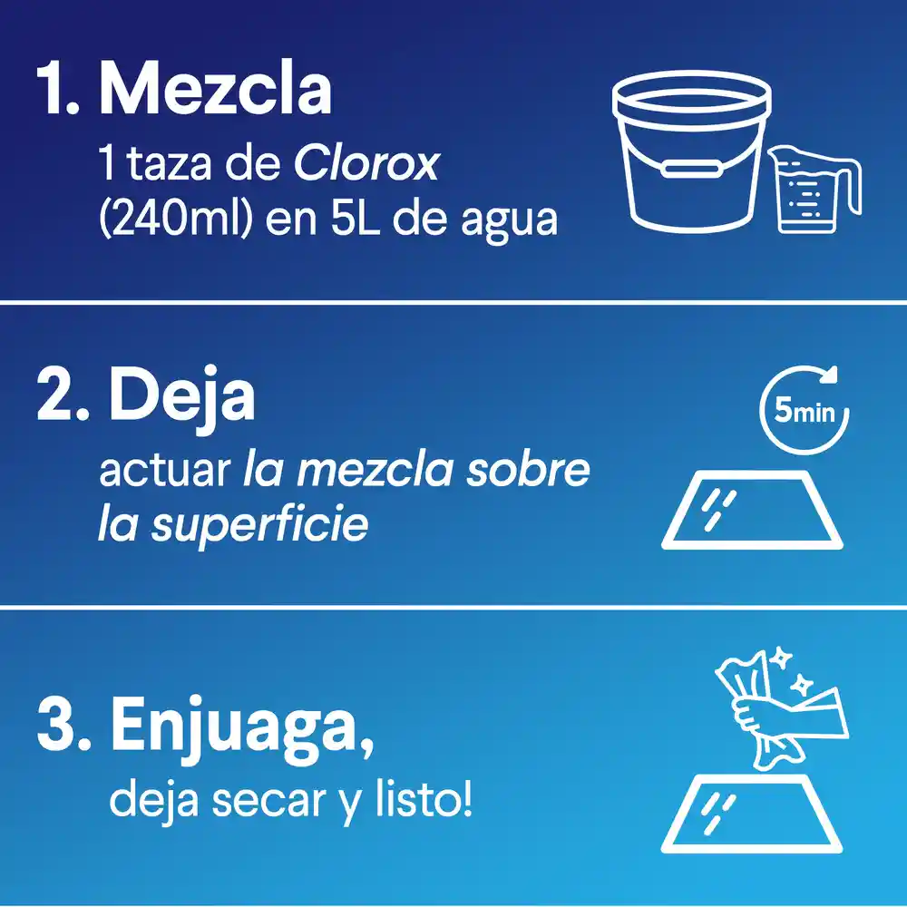 Blanqueador Clorox Original Botella 930 ml