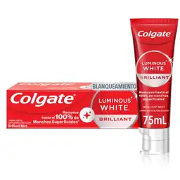 Colgate Crema Dental Luminous White Brilliant 75 mL