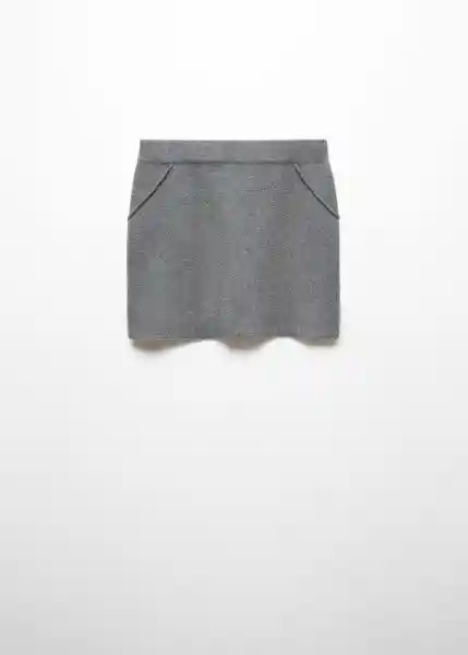 Falda Grandes Gris Oscuro Vigoré Talla M Mujer Mango