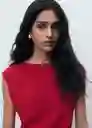 Vestido Edgar Rojo Talla M Mujer Mango
