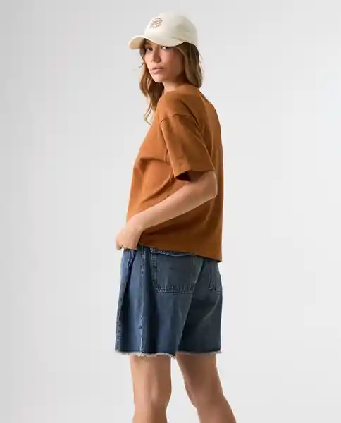 Camiseta Mujer Café Talla L 602G002_CAF181154 Americanino