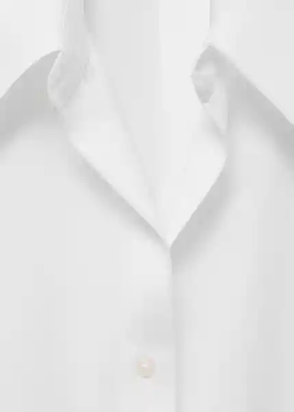 Camisa Lim Offwhite Talla M Mujer Mango
