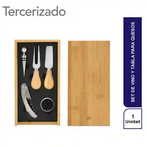 Innova Set de Vino y Tabla Para Quesos Winchester T708