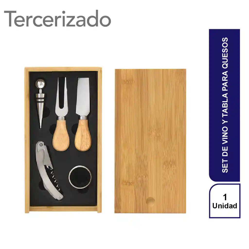 Innova Set de Vino y Tabla Para Quesos Winchester T708