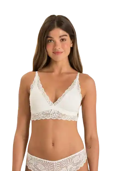 Brasier Color Blanco Talla 36