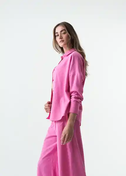 Camisa Sami Mujer Rosa Dulce Medio Talla M 013G358 Naf Naf