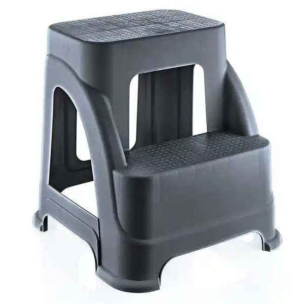 Cotidiana Escalera Rígida 2 Pisos Gris 120 Kg