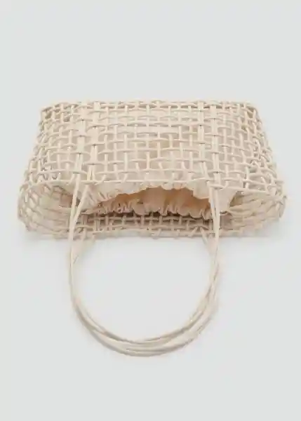 Bolso P Espa Off White Talla 99 Mujer Mango