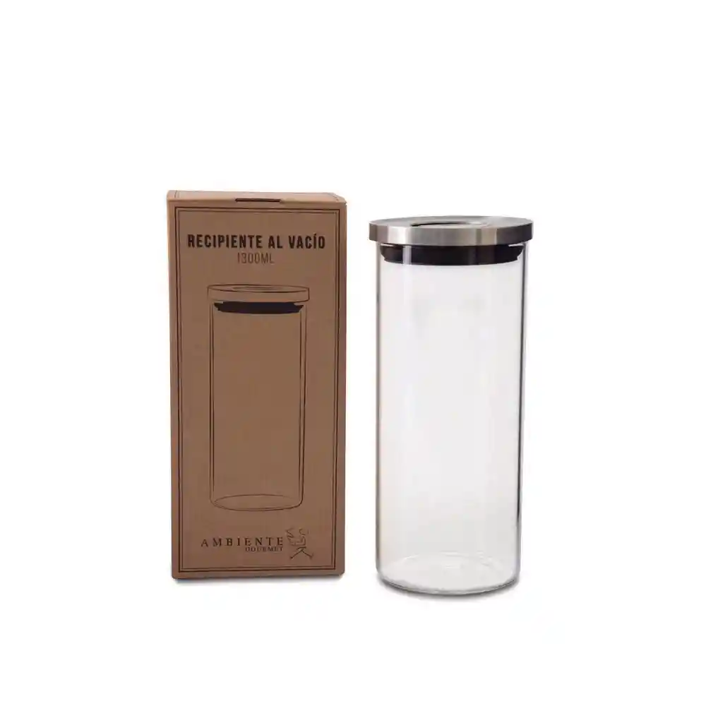 Ambiente Gourmet Recipiente al Vacío Borosilicato 1300 mL