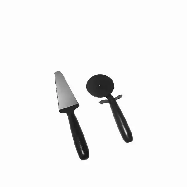 Set Para Pizza Negro Ambiente Gourmet