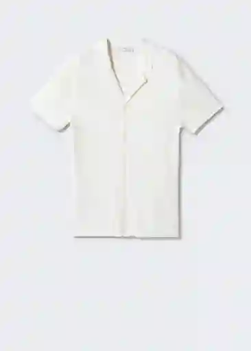 Camisa Polo Milan Blanco Talla XXL Hombre Mango