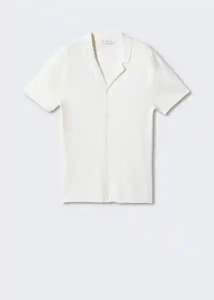 Camisa Polo Milan Blanco Talla XXL Hombre Mango