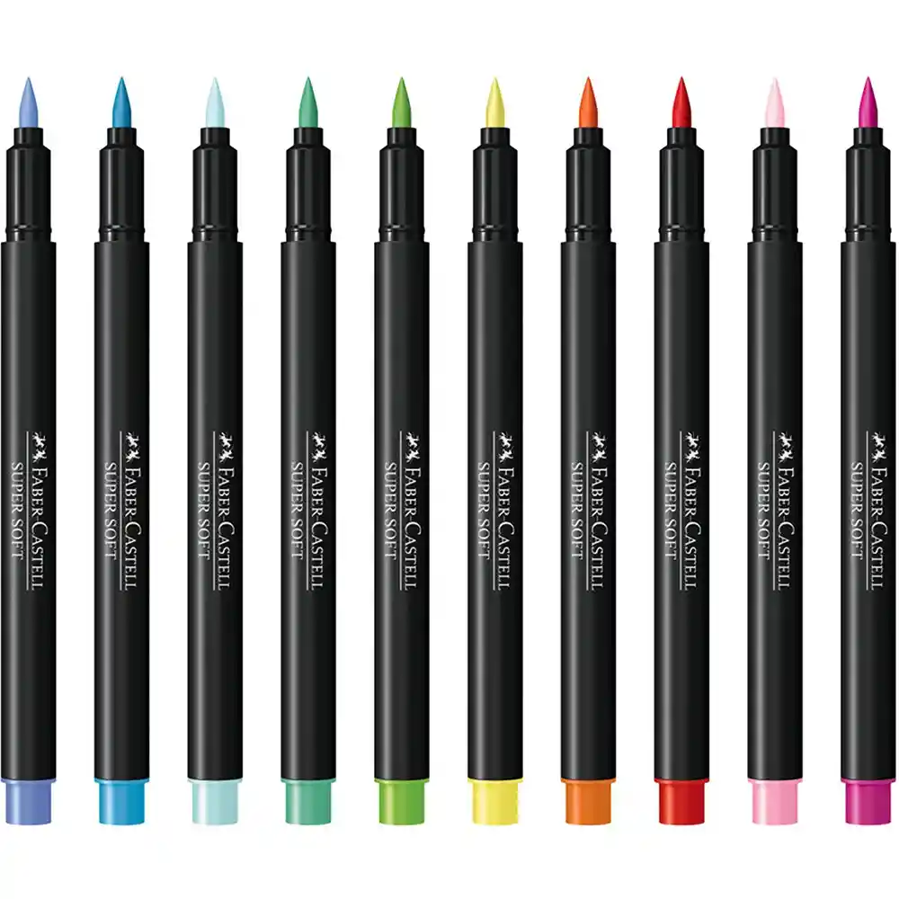   Faber Castell  Plumon Super Soft Pincel 20 unidades