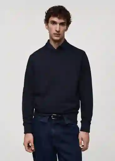 Buzo Sudadera Nola Navy Talla S Hombre Mango