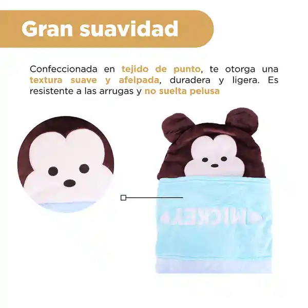 Manta Con Capucha Mickey Mouse Tsum Tsum Candy Store Miniso