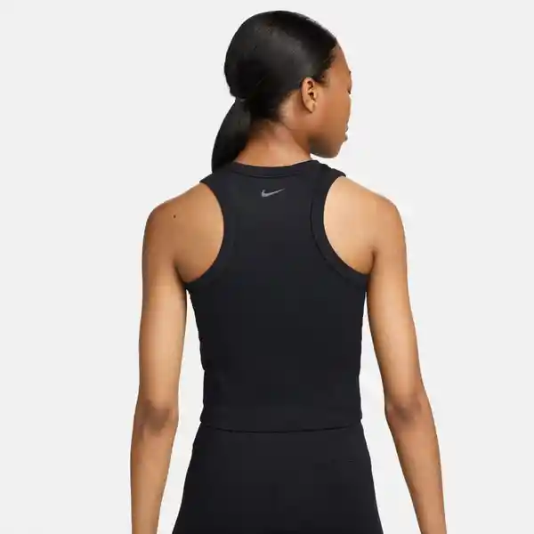 Nike Camiseta W One Fitted Df Crop Tank Mujer Negro L