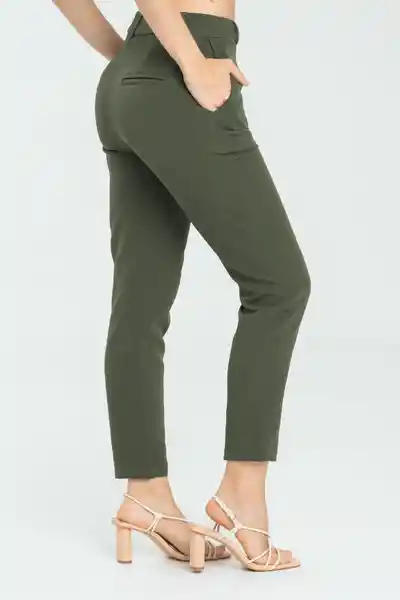 Pantalón New Karla Color Verde Militar Talla 14 Ragged