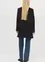Abrigo Dali Negro Talla L Mujer Mango