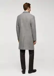 Abrigo Carpi Gris Medio Vigoré Talla XL Hombre Mango