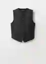 Chaleco Iris Negro Talla L Mujer Mango