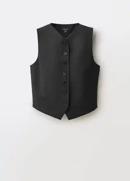 Chaleco Iris Negro Talla L Mujer Mango