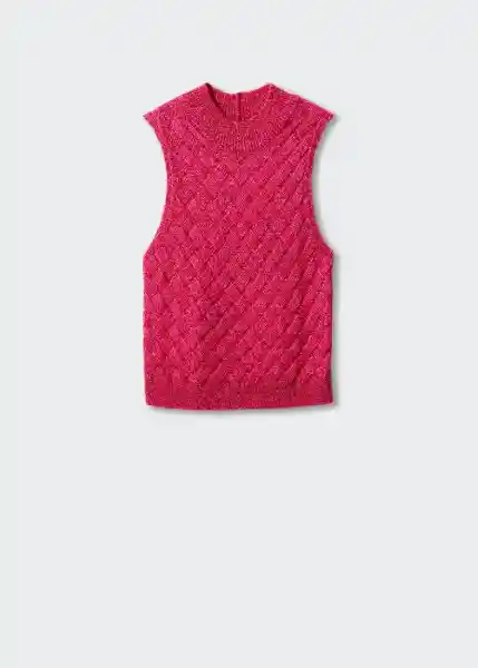 Top Fushia Fucsia Talla 18 Mujer Mango