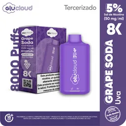 Glucloud Vape Grape Soda 8K / 8000 Puff