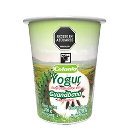 Yogur Entero Guanábana Colanta Vaso x 200 g