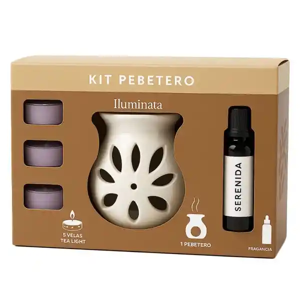 Iluminata Kit Pebetero Cerámica + Fragancias