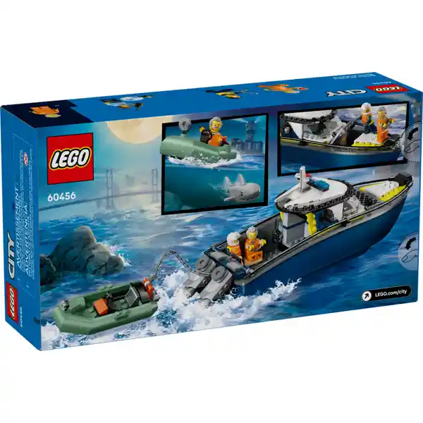 Set de Construcción Persecución en Barco de Policía Lego