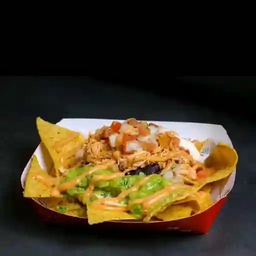 Nachos medianos de pollo