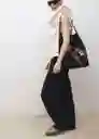 Pantalón Rubi Negro Talla S Mujer Mango