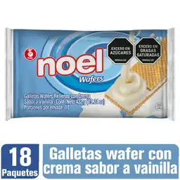 Noel Galletas Wafer con Crema Sabor Vainilla