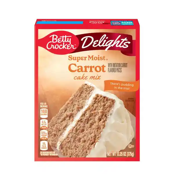 Betty Crocker Mezcla Torta de Zanahoria Torta de Zanahoria