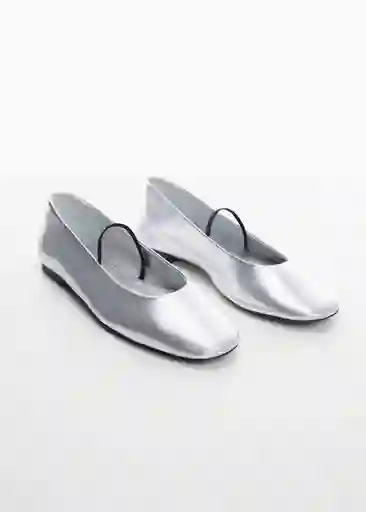 Zapatos Spice Plata Talla 37 Mujer Mango