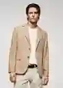 Blazer Americana Verner Beige Talla 50 Hombre Mango