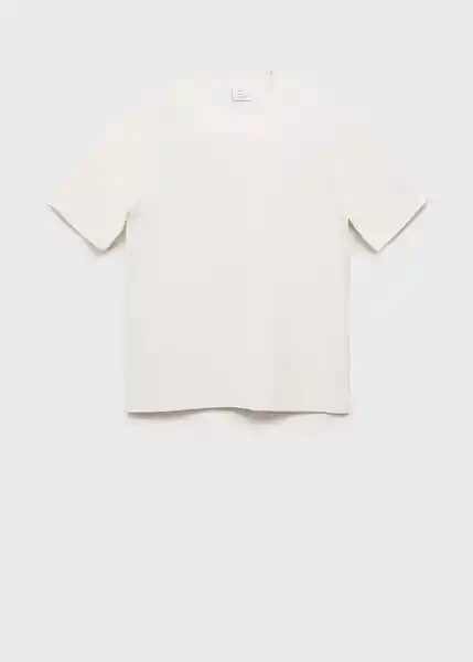 Camiseta Gari Blanco Talla L Hombre Mango