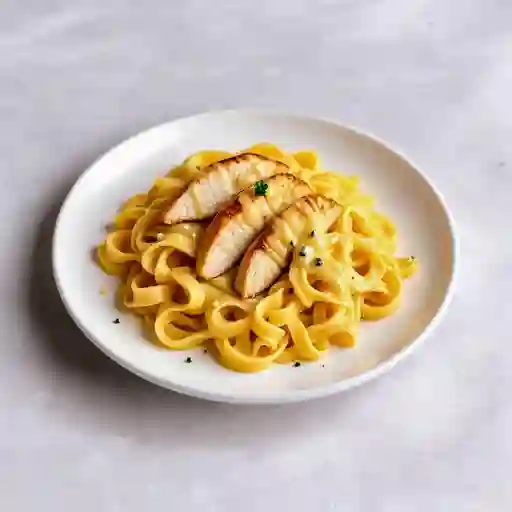 Pasta 4 Quesos Con Pollo