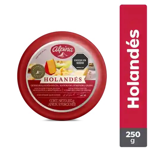 Queso Holandés Alpina Bloque 250 g