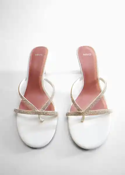 Sandalias Fly Blanco Talla 36 Mujer Mango